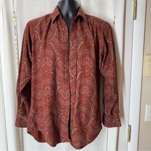 Vintage Burberry Paisley Men's Shirt